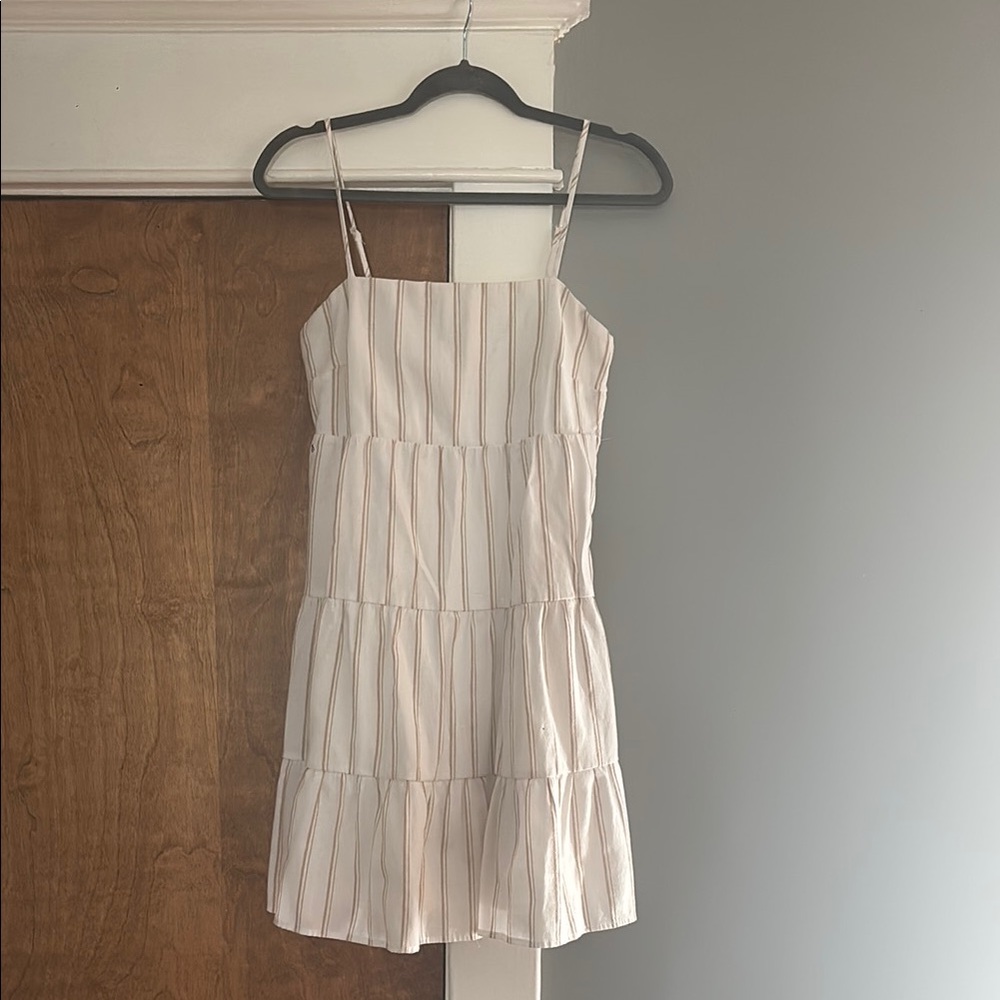 Almost Famous White Textured dress